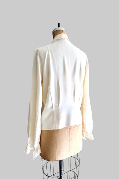 Vintage 1950s Eisenberg & Sons Ruffle Blouse