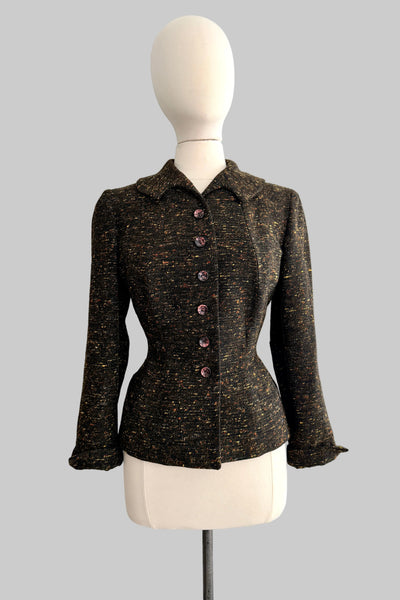 Vintage 1950s Speckled Blazer Jacket