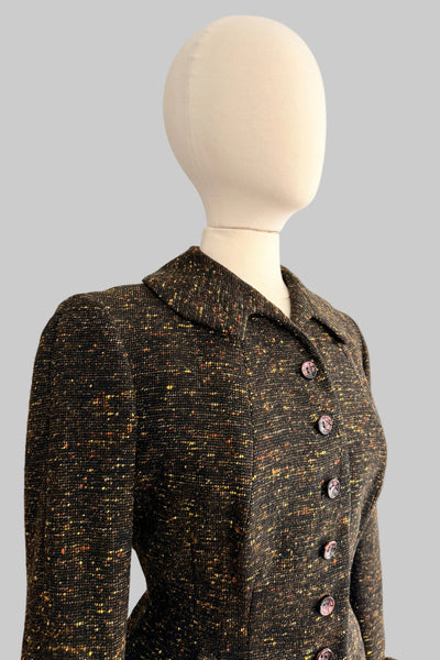 Vintage 1950s Speckled Blazer Jacket