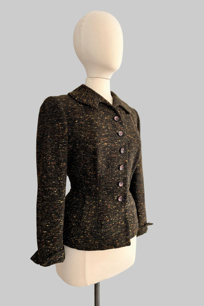 Vintage 1950s Speckled Blazer Jacket