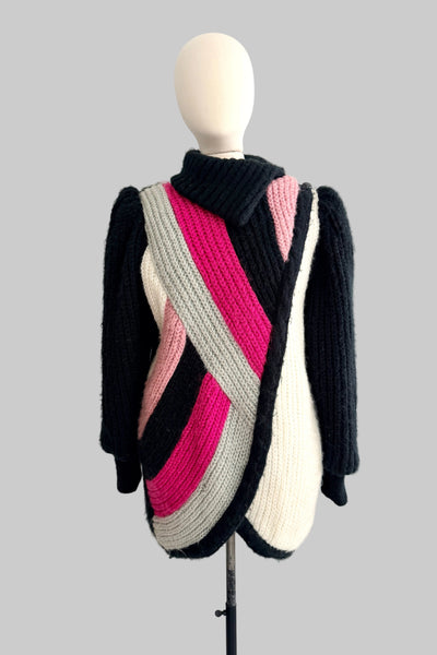 Vintage Chunky Sweater Jacket