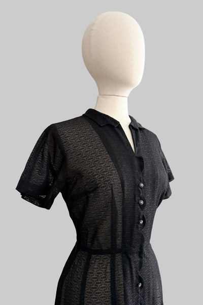 Vintage 1950s Sheer Dress