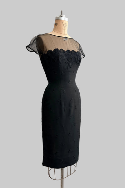 Vintage 1950s RAPPI Illusion Dress