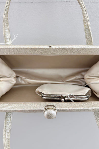 Vintage Mini Silver Clutch Bag