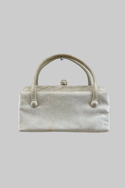 Vintage Mini Silver Clutch Bag