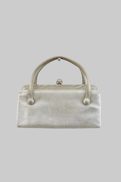 Vintage Mini Silver Clutch Bag