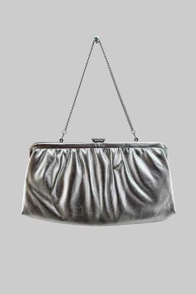 Vintage Silver Clutch Bag
