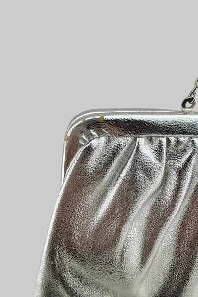 Vintage Silver Clutch Bag