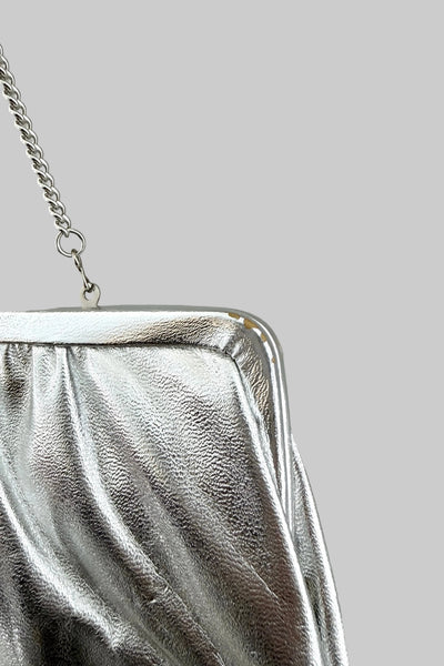 Vintage Silver Clutch Bag