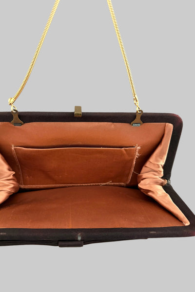 Vintage 50s Brown Purse