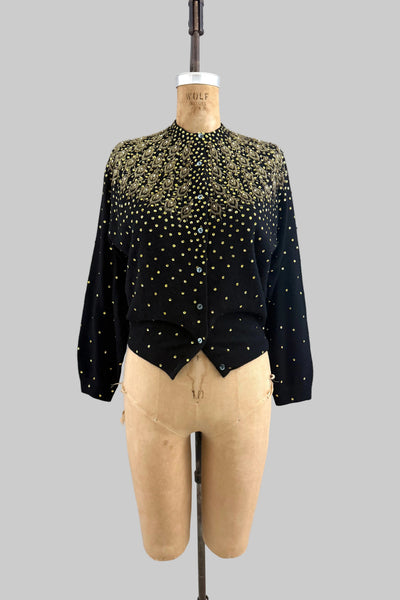 Beaded Cashmere Cardigan