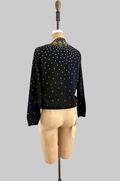 Beaded Cashmere Cardigan