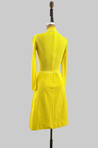 Vintage 60s Jaune Dress