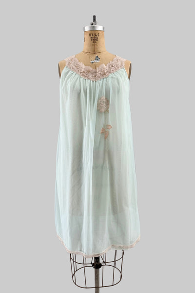 60s Lace Appliqué Nightgown