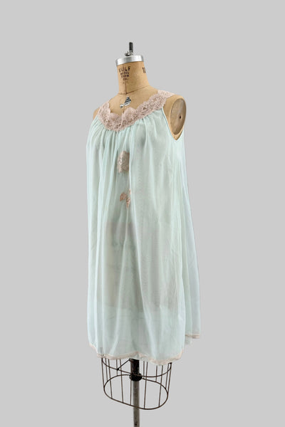 60s Lace Appliqué Nightgown