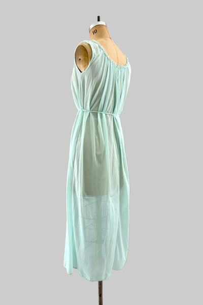 Vintage Seafoam Long Nightgown