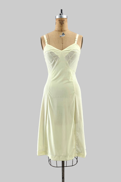 60s Charmode Yellow Slip Dress