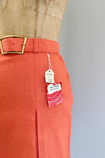 Vintage 70s Orange Sorbet Skirt