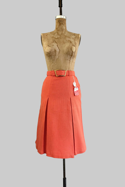 Vintage 70s Orange Sorbet Skirt