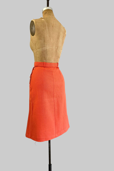 Vintage 70s Orange Sorbet Skirt