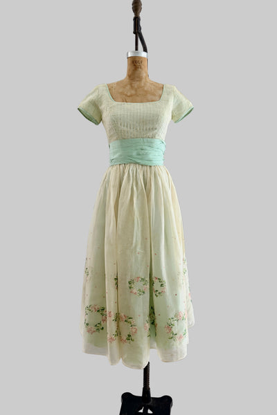 SPRING CLEANING - 1950s Organza Dress