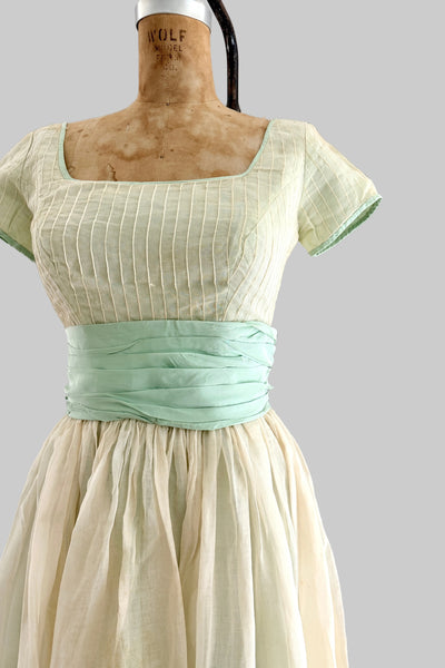 SPRING CLEANING - 1950s Organza Dress