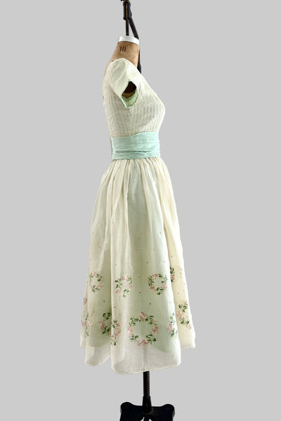 SPRING CLEANING - 1950s Organza Dress