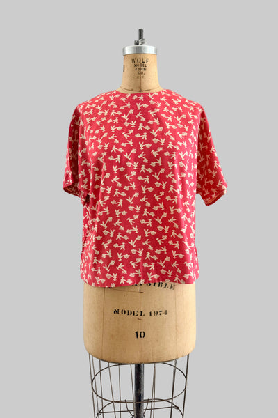 SPRING CLEANING - 60s Printed Top