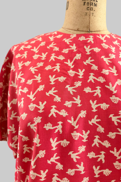 SPRING CLEANING - 60s Printed Top