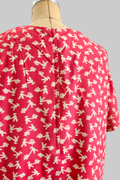 SPRING CLEANING - 60s Printed Top