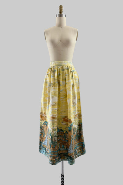 1950s Novelty Print Skirt