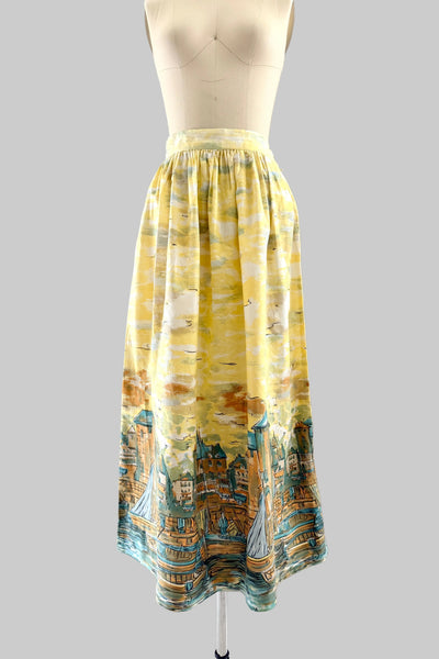 1950s Novelty Print Skirt