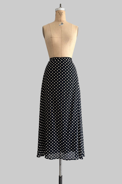 Polka Dot Midi Skirt