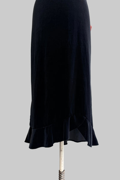 Vintage Black Midi Skirt