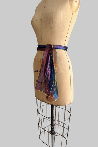 Vintage Striped Sheer Scarf