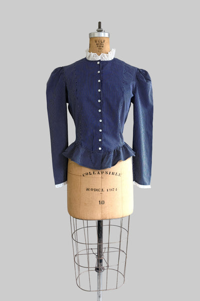 Vintage 1970s Victorian Style Top