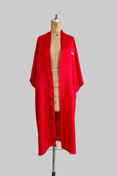 Vintage Dragon Silk Robe