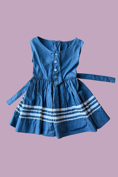 1950s Blue Dress