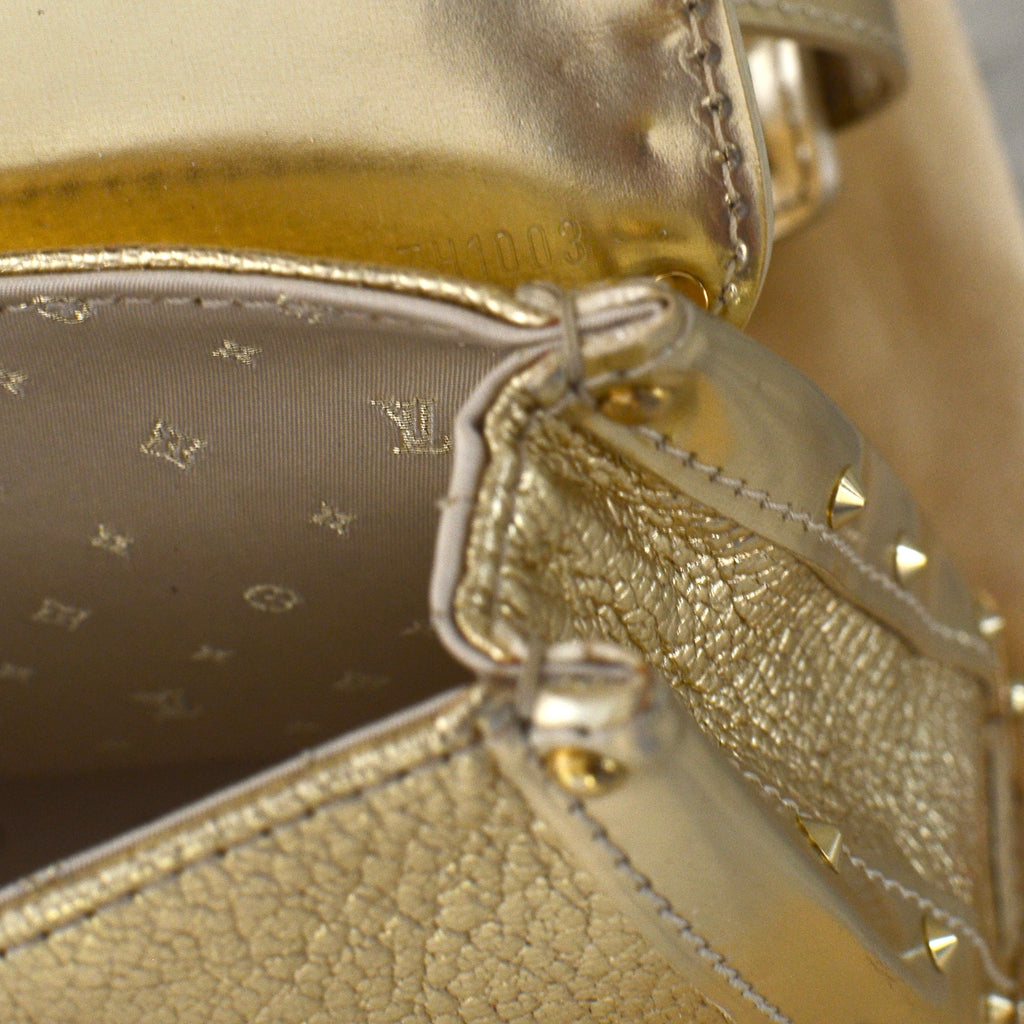 Louis Vuitton L' Aimable Metallic Gold Suhali Leather