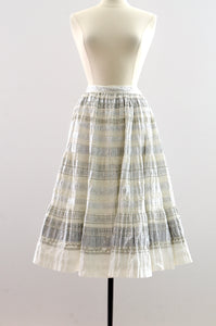 Vintage 1960's White Patio Skirt