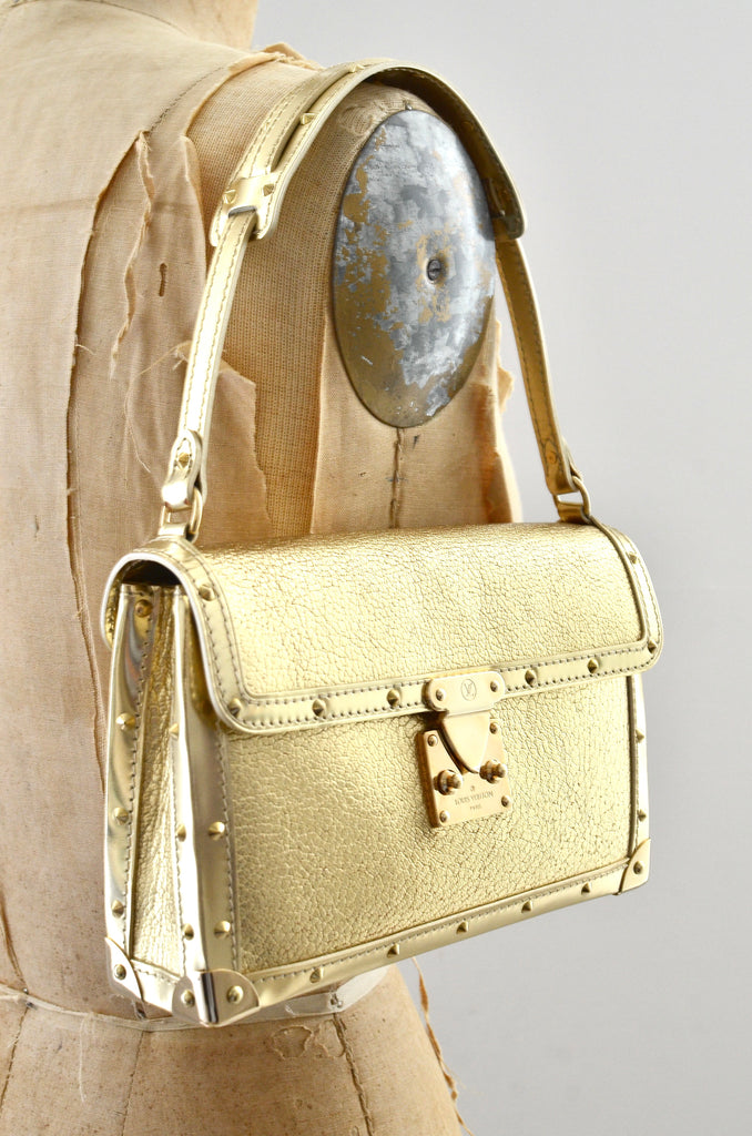 Louis Vuitton L' Aimable Metallic Gold Suhali Leather – Pickled