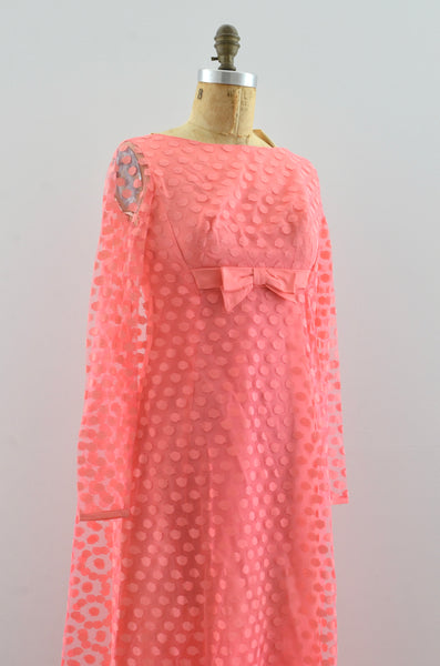 Vintage 1960's Pink Gown