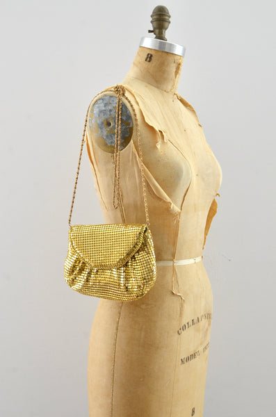 Vintage Gold Mesh Bag