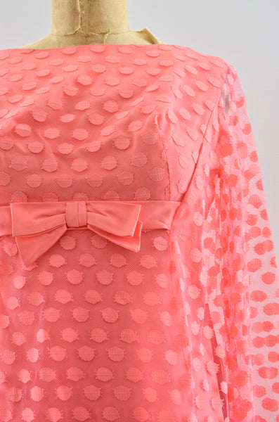 Vintage 1960's Pink Gown