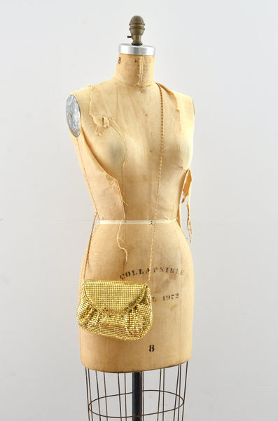 Vintage Gold Mesh Bag