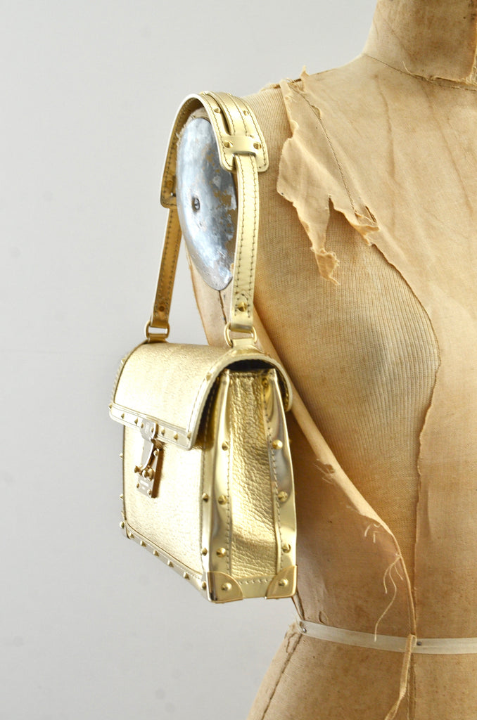 Louis Vuitton, Jewelry, Louis Vuitton Suhali White Leather Bracelet Cuff  Gold Slock