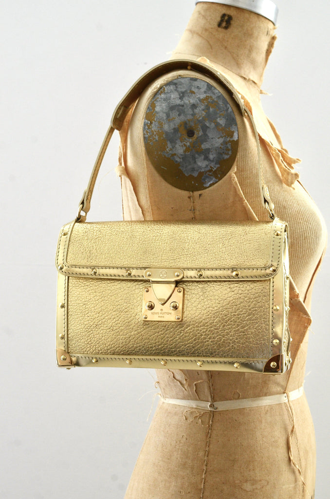 Louis Vuitton vintage small handbag with leather strap
