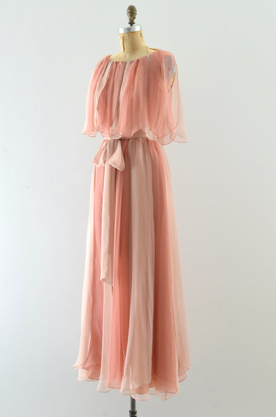 70's Blush Petal Dress