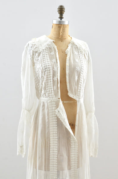 Edwardian Lawn Dress / small medium