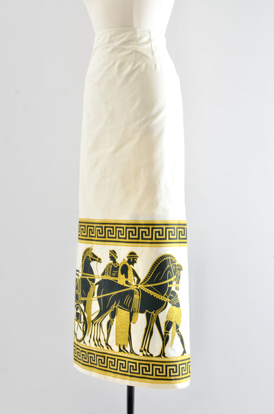 70's Chariot Wrap Skirt / M L